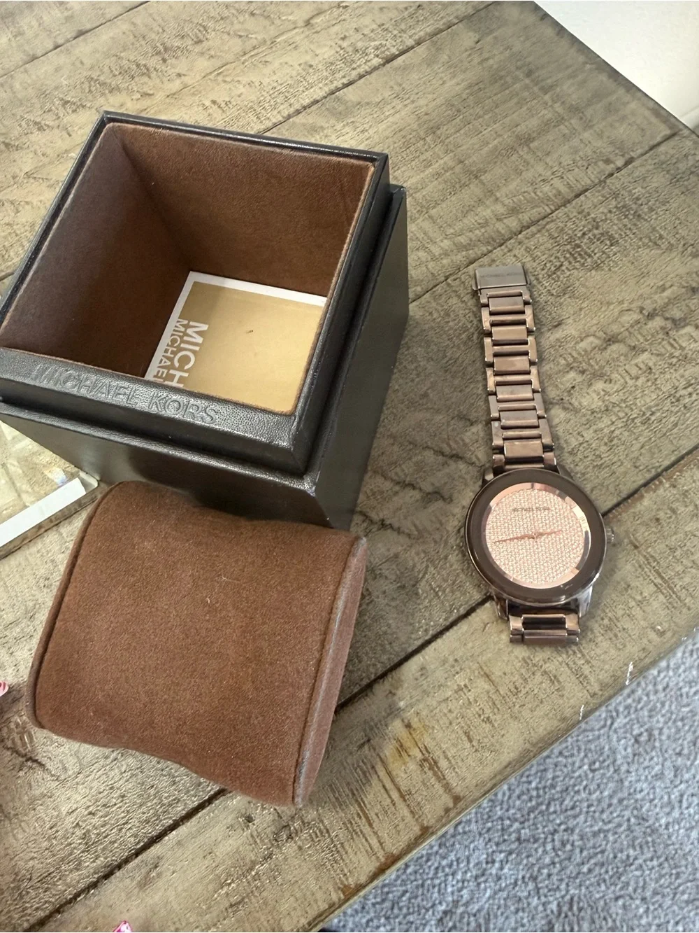 Michael Kors Rose Sable Pave Bracelet Watch